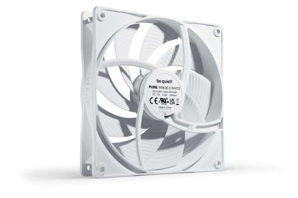 PC- Gehäuselüfter Be Quiet Pure Wings 3 high-speed PWM 140mm white BL113