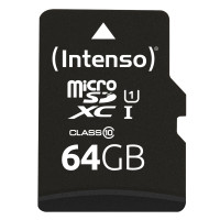Micro SDHC/SD 64GB Intenso Performance 1 Adapter Class 10 3424490 Micro SDHC/SD 64GB Intenso Performance 1 Adapter Class 10 3424490