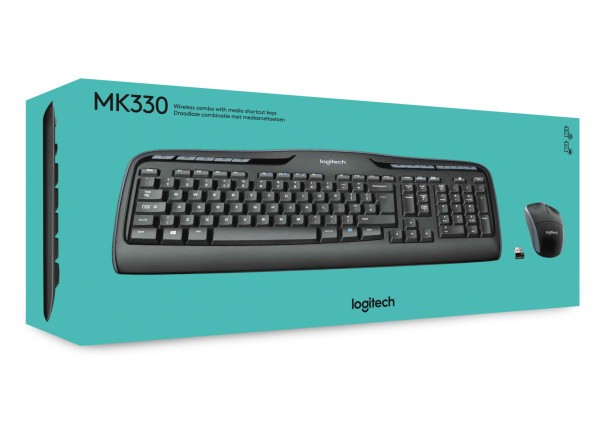 B-Keyboard & Mouse Logitech Wireless Combo MK330 (US) (920-003989)