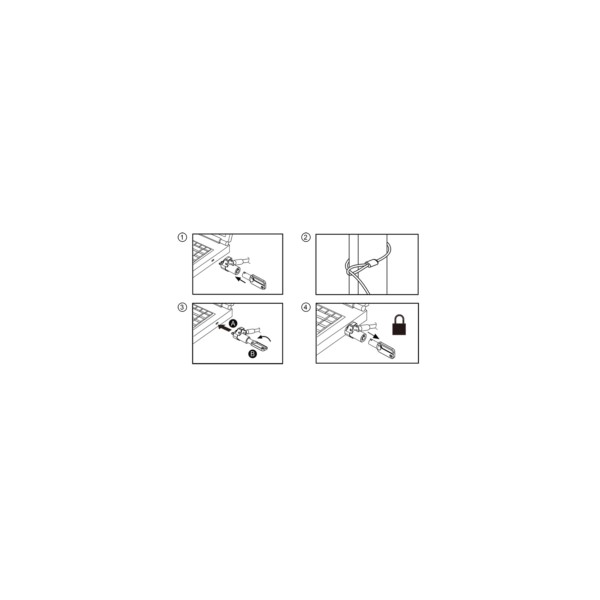 LogiLink Notebookschloss schwarz 1.8m (NBS013)